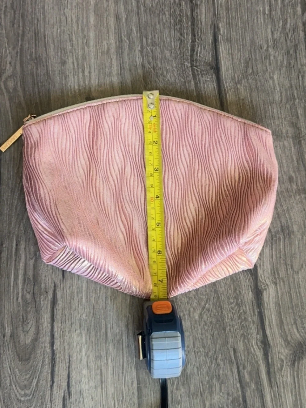 Lancôme Pink Wavy Striped Cosmetic Pouch